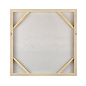 Atlas Jenks Bay Framed Wall Art - Elegant Abstract Coastal Landscape with Gold Frame for Modern Homes WA11068-01