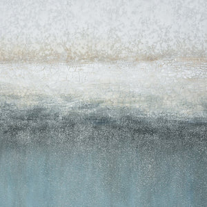 Atlas Jenks Bay Framed Wall Art - Elegant Abstract Coastal Landscape with Gold Frame for Modern Homes WA11068-01
