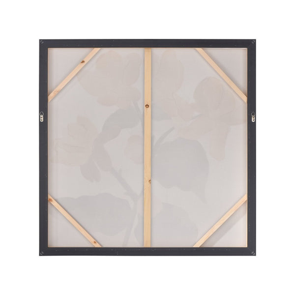 Atlas Jessamine Framed Wall Art - Softly Abstract Floral Design with Gold Leaf Accents for Elegant Spaces WA11069-01