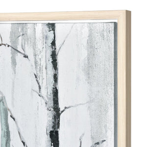 Atlas Jordan Forest Framed Wall Art - Serene Monochrome Landscape for Modern Decor in Living Spaces WA11071-01