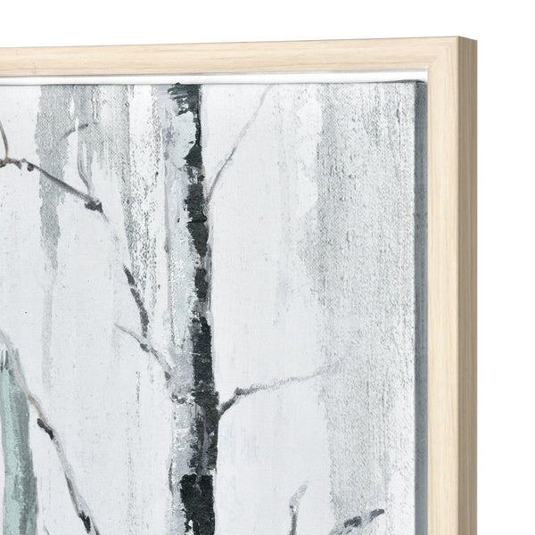 Atlas Jordan Forest Framed Wall Art - Serene Monochrome Landscape for Modern Decor in Living Spaces WA11071-01