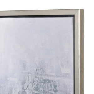Atlas Kearns Forest Framed Wall Art - Contemporary Abstract Canvas with Silver Frame for Modern Spaces WA11072-01