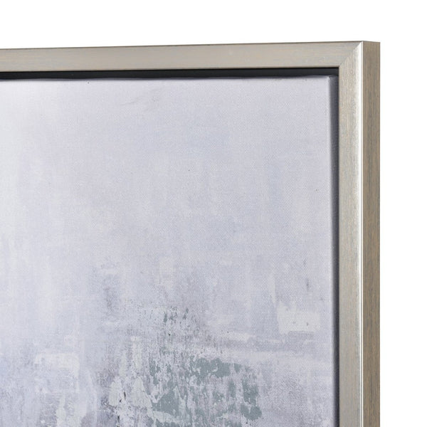 Atlas Kearns Forest Framed Wall Art - Contemporary Abstract Canvas with Silver Frame for Modern Spaces WA11072-01