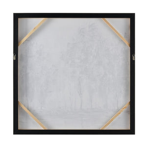 Atlas Kearns Forest Framed Wall Art - Contemporary Abstract Canvas with Silver Frame for Modern Spaces WA11072-01