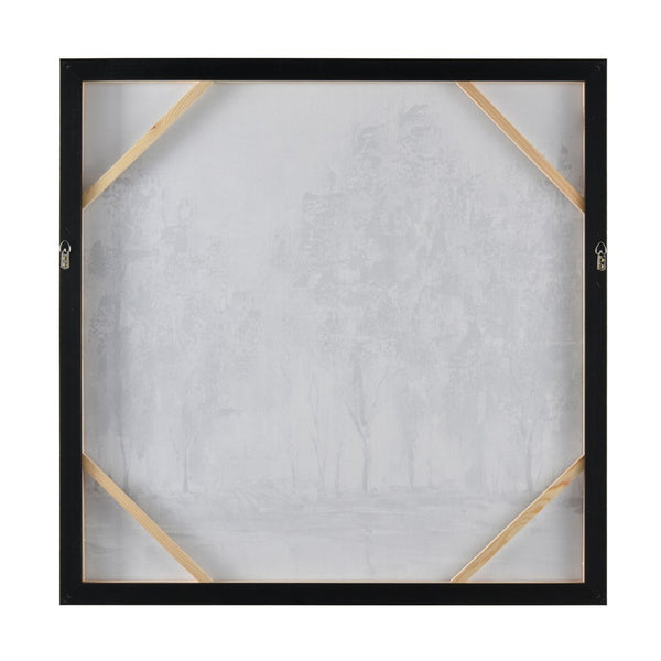 Atlas Kearns Forest Framed Wall Art - Contemporary Abstract Canvas with Silver Frame for Modern Spaces WA11072-01
