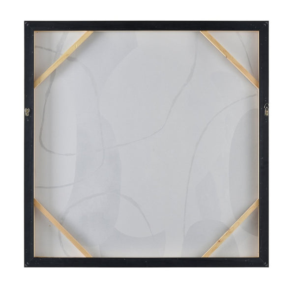 Atlas Kenner Framed Wall Art - Modern Geometric Design with Serene Blues & Gold Accents for Stylish Spaces WA11073-01