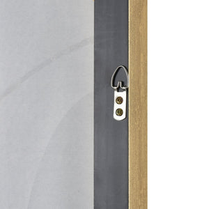 Atlas Kenner Framed Wall Art - Modern Geometric Design with Serene Blues & Gold Accents for Stylish Spaces WA11073-01