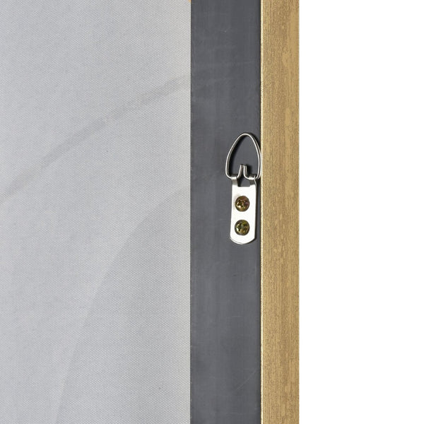 Atlas Kenner Framed Wall Art - Modern Geometric Design with Serene Blues & Gold Accents for Stylish Spaces WA11073-01