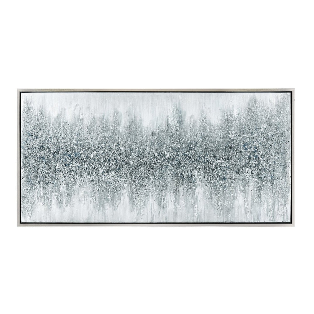 Atlas Kimble Framed Wall Art - Textured Black-and-White Abstract Design for Modern Minimalist Spaces WA11074-01