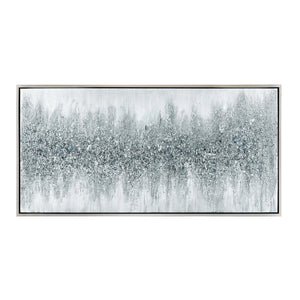 Atlas Kimble Framed Wall Art - Textured Black-and-White Abstract Design for Modern Minimalist Spaces WA11074-01