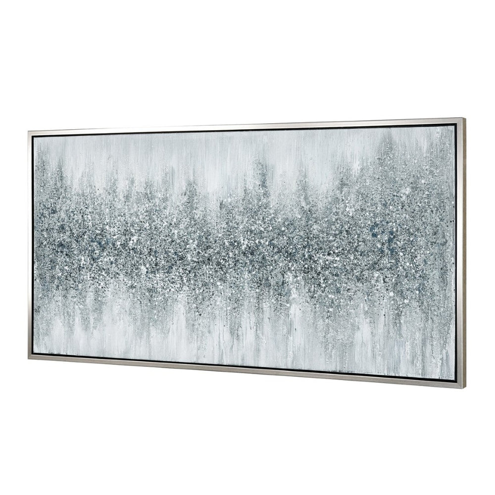 Atlas Kimble Framed Wall Art - Textured Black-and-White Abstract Design for Modern Minimalist Spaces WA11074-01
