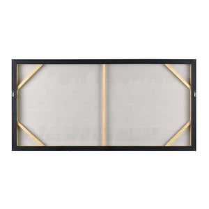 Atlas Kimble Framed Wall Art - Textured Black-and-White Abstract Design for Modern Minimalist Spaces WA11074-01