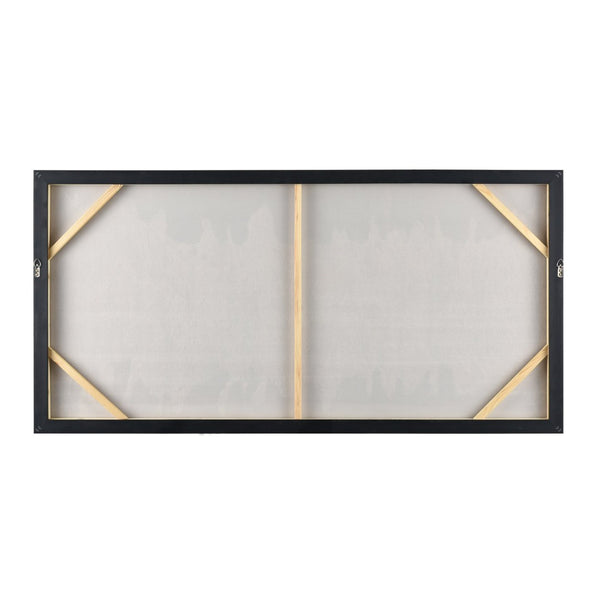 Atlas Kimble Framed Wall Art - Textured Black-and-White Abstract Design for Modern Minimalist Spaces WA11074-01