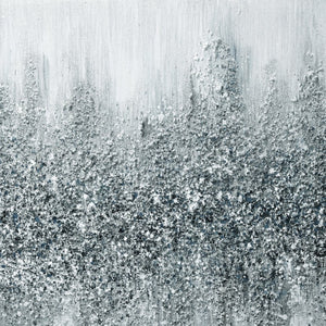 Atlas Kimble Framed Wall Art - Textured Black-and-White Abstract Design for Modern Minimalist Spaces WA11074-01