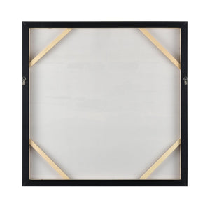 Atlas Kinley Framed Wall Art – Abstract Blue Composition for Modern Decor, Ready to Hang, 39.25" Square WA11076-01