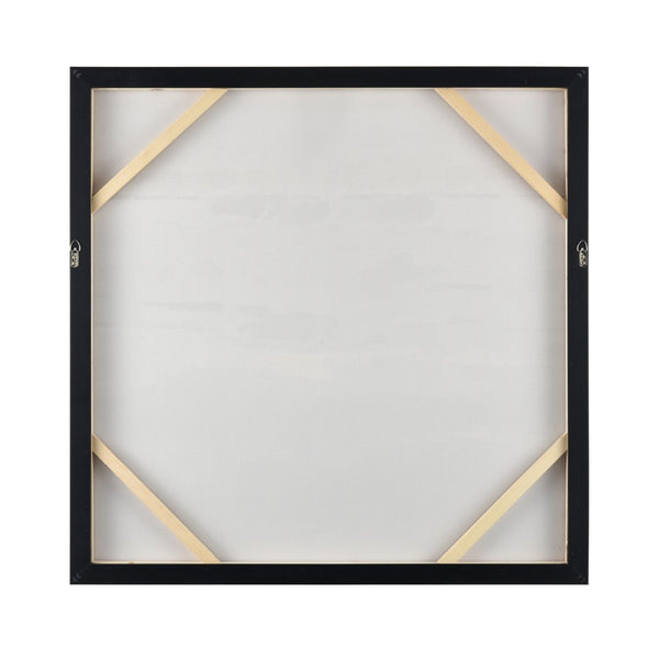 Atlas Kinley Framed Wall Art – Abstract Blue Composition for Modern Decor, Ready to Hang, 39.25" Square WA11076-01