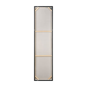 Atlas Lasting Oversized Abstract Wall Art Set of 3 - Hand-Painted Coastal Panels with Silver Accents WA11078-01S