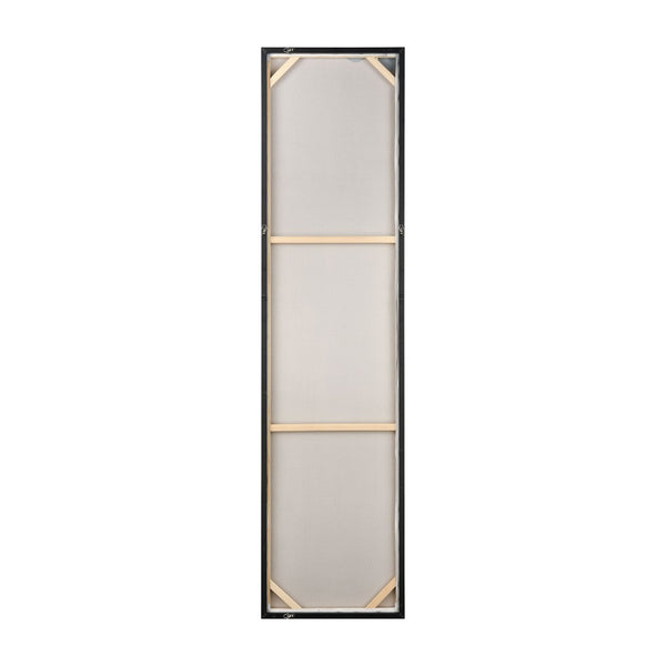 Atlas Lasting Oversized Abstract Wall Art Set of 3 - Hand-Painted Coastal Panels with Silver Accents WA11078-01S