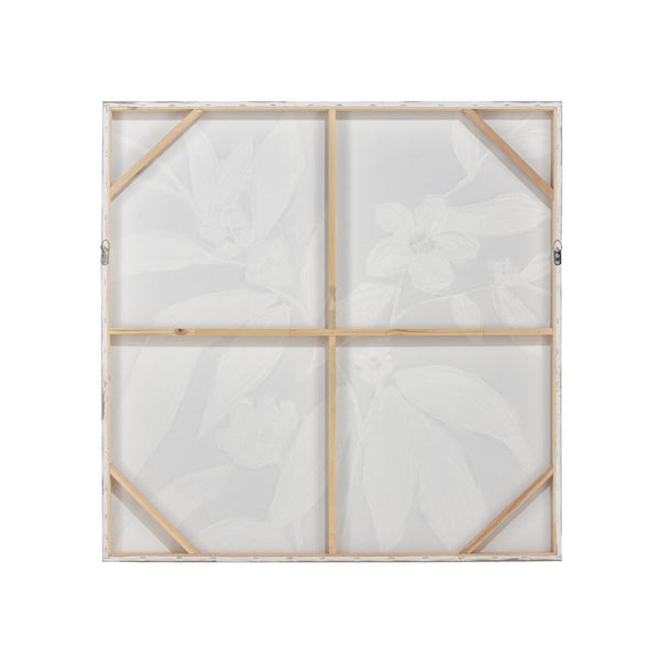 Atlas Lathrop Wall Art - Elegant Hand-Painted Floral Canvas with Gold Accents for Modern Home Décor WA11079-01