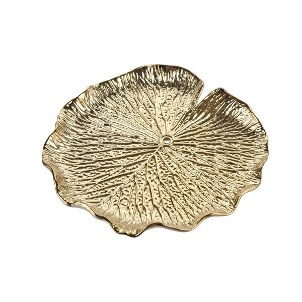 Atlas Lilypad Dimensional Wall Art for Elegant Home Décor – Versatile Metallic Sculptures for Any Space Set of 4 Gold WA11082-01S
