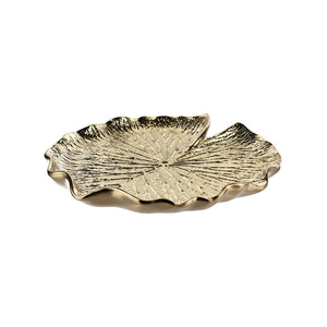 Atlas Lilypad Dimensional Wall Art for Elegant Home Décor – Versatile Metallic Sculptures for Any Space Set of 4 Gold WA11082-01S