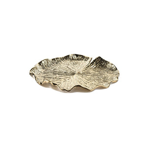 Atlas Lilypad Dimensional Wall Art for Elegant Home Décor – Versatile Metallic Sculptures for Any Space Set of 4 Gold WA11082-01S