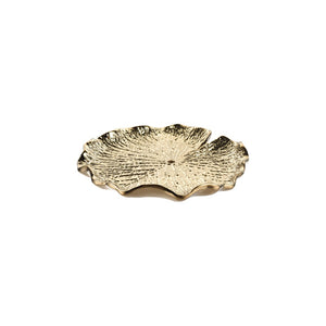 Atlas Lilypad Dimensional Wall Art for Elegant Home Décor – Versatile Metallic Sculptures for Any Space Set of 4 Gold WA11082-01S
