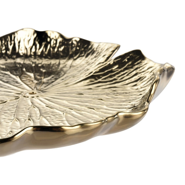 Atlas Lilypad Dimensional Wall Art for Elegant Home Décor – Versatile Metallic Sculptures for Any Space Set of 4 Gold WA11082-01S