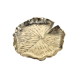 Atlas Lilypad Dimensional Wall Art for Elegant Home Décor – Versatile Metallic Sculptures for Any Space Set of 4 Gold WA11082-01S