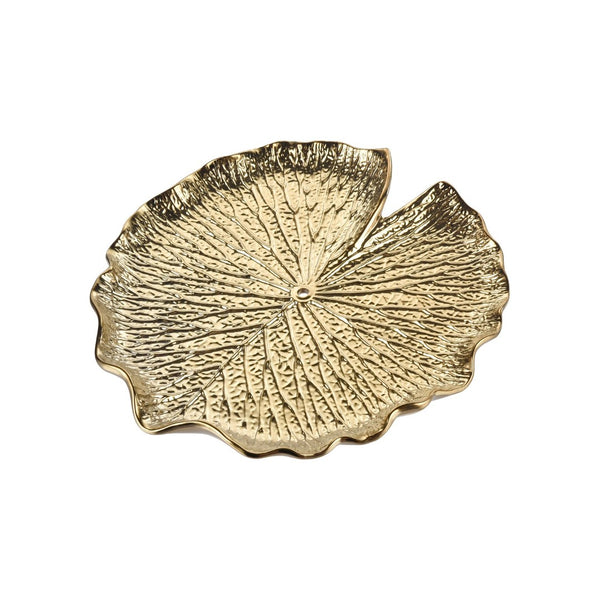 Atlas Lilypad Dimensional Wall Art for Elegant Home Décor – Versatile Metallic Sculptures for Any Space Set of 4 Gold WA11082-01S