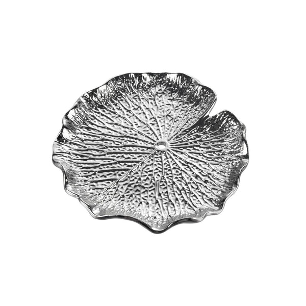 Atlas Lilypad Dimensional Wall Art for Elegant Home Décor – Versatile Metallic Sculptures for Any Space Set of 4 Silver WA11082-02S