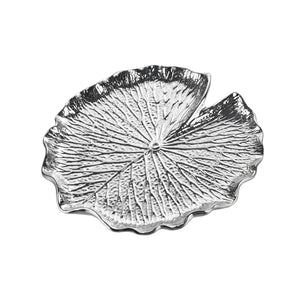 Atlas Lilypad Dimensional Wall Art for Elegant Home Décor – Versatile Metallic Sculptures for Any Space Set of 4 Silver WA11082-02S