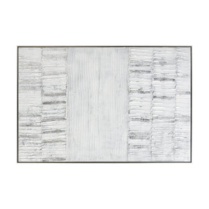 Atlas Lofi Wall Art - Contemporary Acrylic Canvas in Floating Silver Frame for Modern Home Décor Elegance WA11084-01