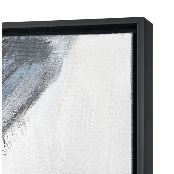 Atlas Lucy the Cow Hand-Painted Wall Art in Black Floating Frame - Charming Modern Farmhouse Decor WA11086-01