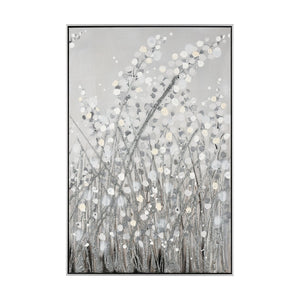 Atlas Meadow Framed Wall Art Set of 2 - Hand-Painted Acrylic Bloom Decor for Modern Living Spaces WA11089-01S