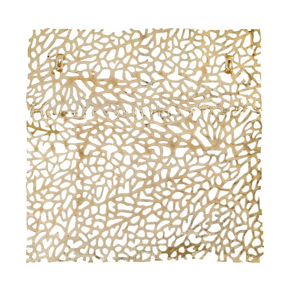 Atlas Mianus Gold-Finished Dimensional Wall Art Panel - Modern Elegance with Organic Cutouts & Depth WA11091-01