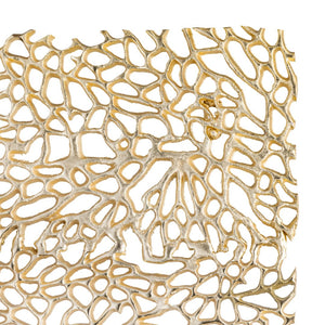 Atlas Mianus Gold-Finished Dimensional Wall Art Panel - Modern Elegance with Organic Cutouts & Depth WA11091-01