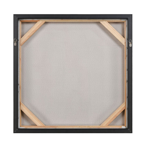 Atlas Modern Blush I | Hand-Painted Abstract Wall Art with Gold Leaf in Champagne Floating Frame, 25" WA11096-01