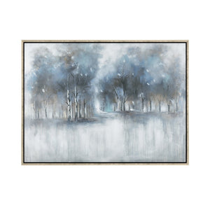 Atlas Muller Framed Wall Art – Evocative Abstract Forest Decor with Monochrome Tones for Elegant Interiors WA11098-01