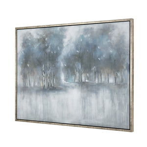 Atlas Muller Framed Wall Art – Evocative Abstract Forest Decor with Monochrome Tones for Elegant Interiors WA11098-01