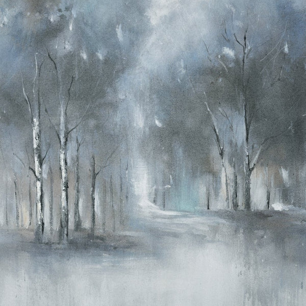 Atlas Muller Framed Wall Art – Evocative Abstract Forest Decor with Monochrome Tones for Elegant Interiors WA11098-01