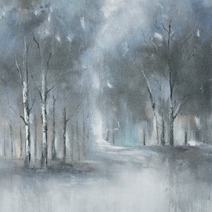 Atlas Muller Framed Wall Art – Evocative Abstract Forest Decor with Monochrome Tones for Elegant Interiors WA11098-01