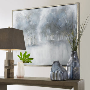Atlas Muller Framed Wall Art – Evocative Abstract Forest Decor with Monochrome Tones for Elegant Interiors WA11098-01