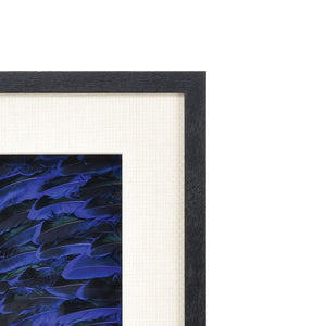 Atlas Neon Feather Dimensional Wall Art - Stunning Blue Accented Design for Modern Home Decor & Style WA11102-01