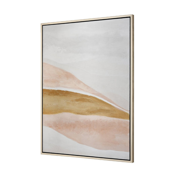 Atlas Optimist Abstract Desert-Inspired Wall Art – Modern Framed Piece for Serene Home Decor Spaces WA11107-01