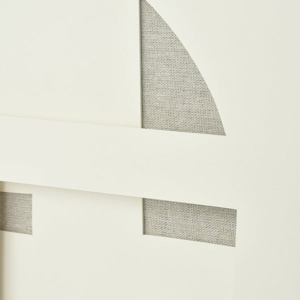 Atlas Paper Dimensional Wall Art - Handcrafted Neutral Design in Light Oak Frame for Modern Interiors WA11110-01