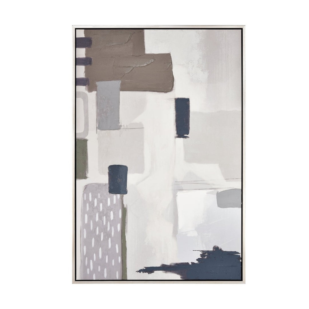 Atlas Pender Abstract Framed Wall Art: Modern Serenity with Minimalist Style for Contemporary Interiors WA11117-01