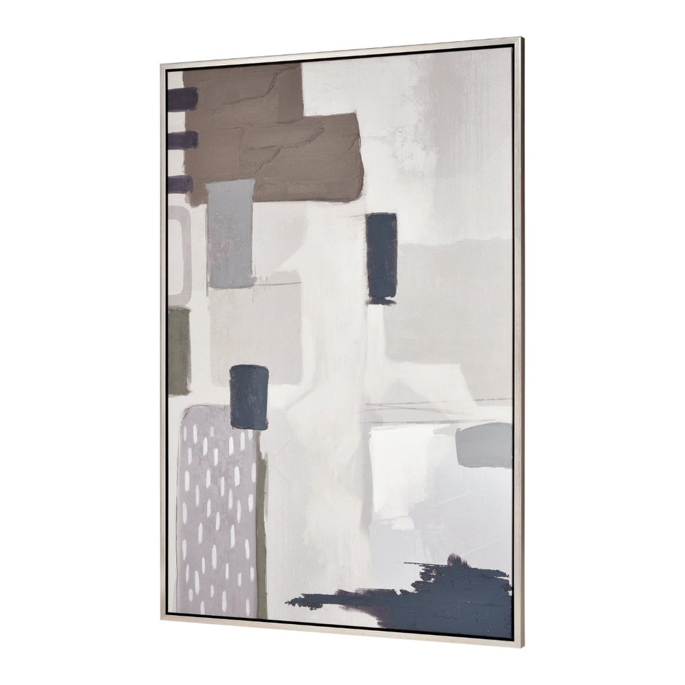 Atlas Pender Abstract Framed Wall Art: Modern Serenity with Minimalist Style for Contemporary Interiors WA11117-01