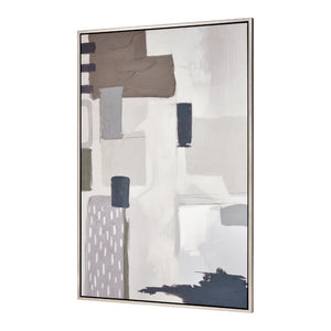 Atlas Pender Abstract Framed Wall Art: Modern Serenity with Minimalist Style for Contemporary Interiors WA11117-01