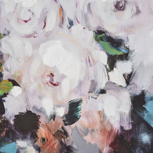 Atlas Peony Abstract Framed Wall Art - Bold Floral Statement Piece with Modern Black Frame for Any Space WA11118-01
